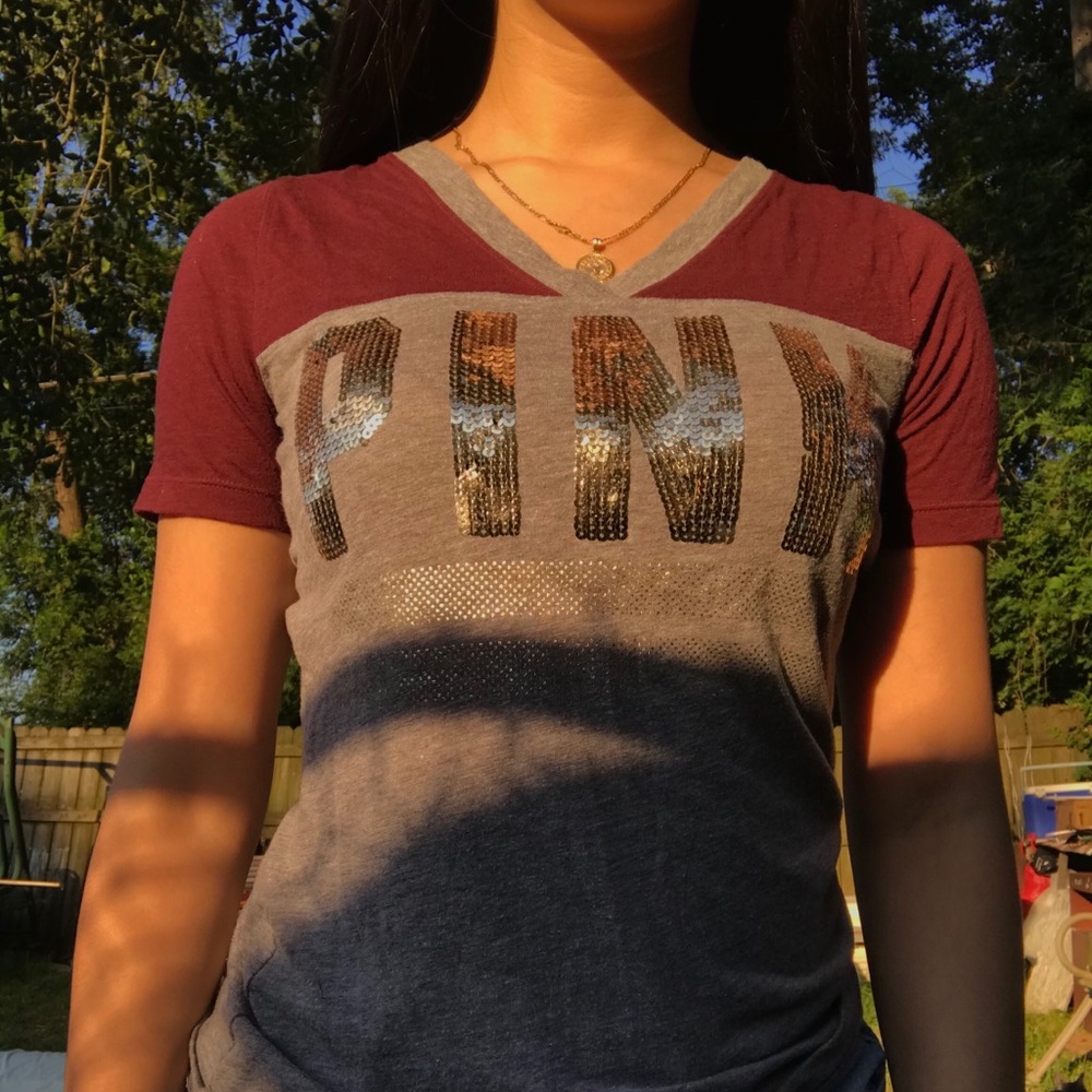 PINK Sequin Top